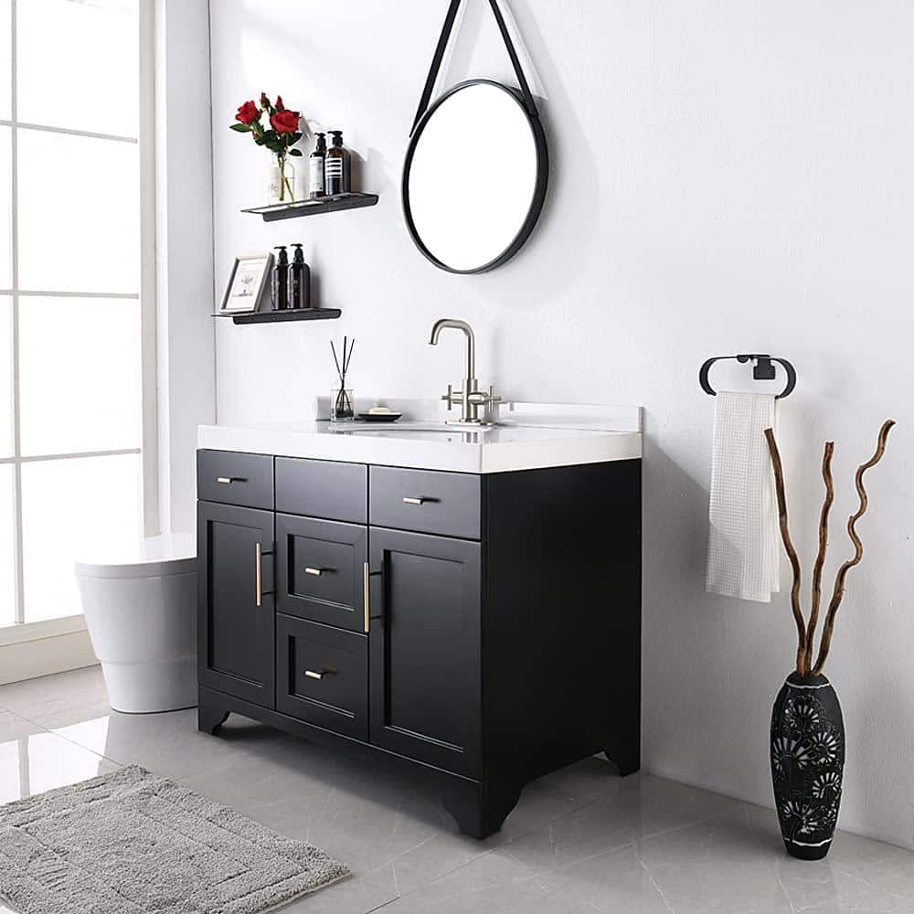 Brushed Nickel 4-Inch Centerset 2-Handle Bathroom Faucet with Drain