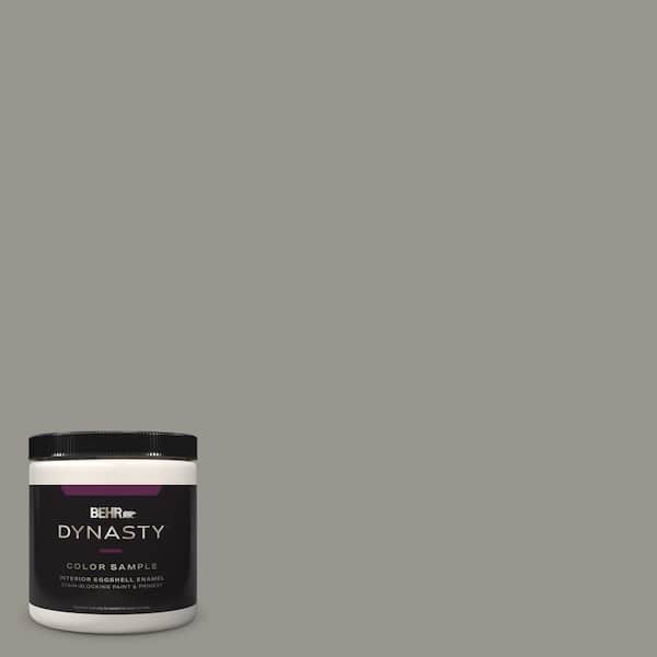 BEHR DYNASTY 8 oz. #N360-4 Battleship Gray One-Coat Hide Eggshell Enamel Stain-Blocking Interior Paint & Primer Sample