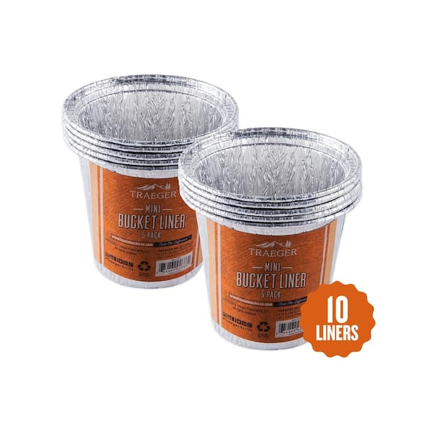 Traeger Mini Bucket Liner for Wood Pellet Grill (10-Pack)