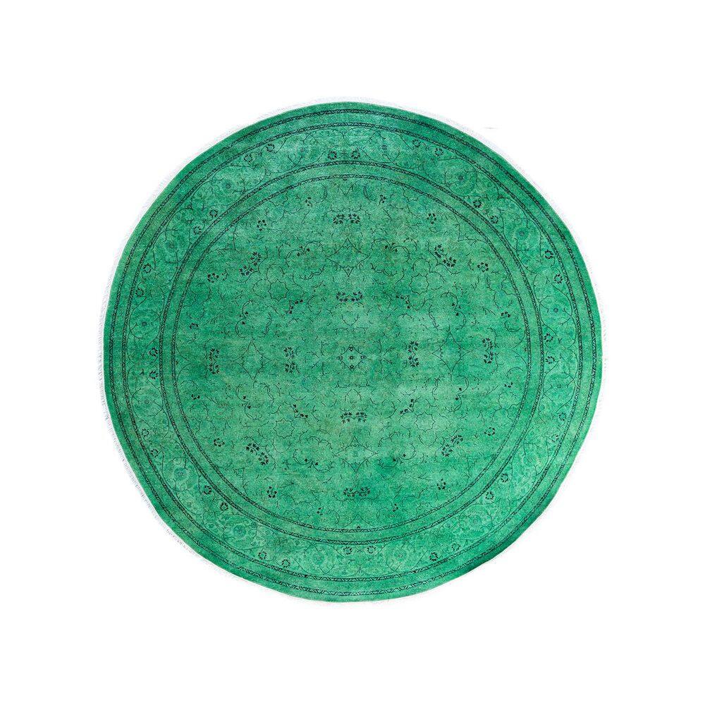 Overdyed Green 8 ft. x 10 ft. Solid Wool Indoor Area Rug price history on PriceWatchPro