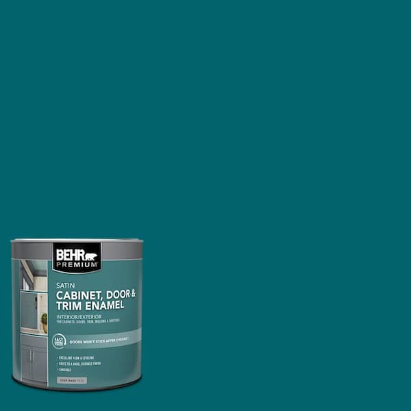 1 qt. #S-H-520 Peacock Tail Satin Enamel Interior/Exterior Cabinet, Door & Trim Paint