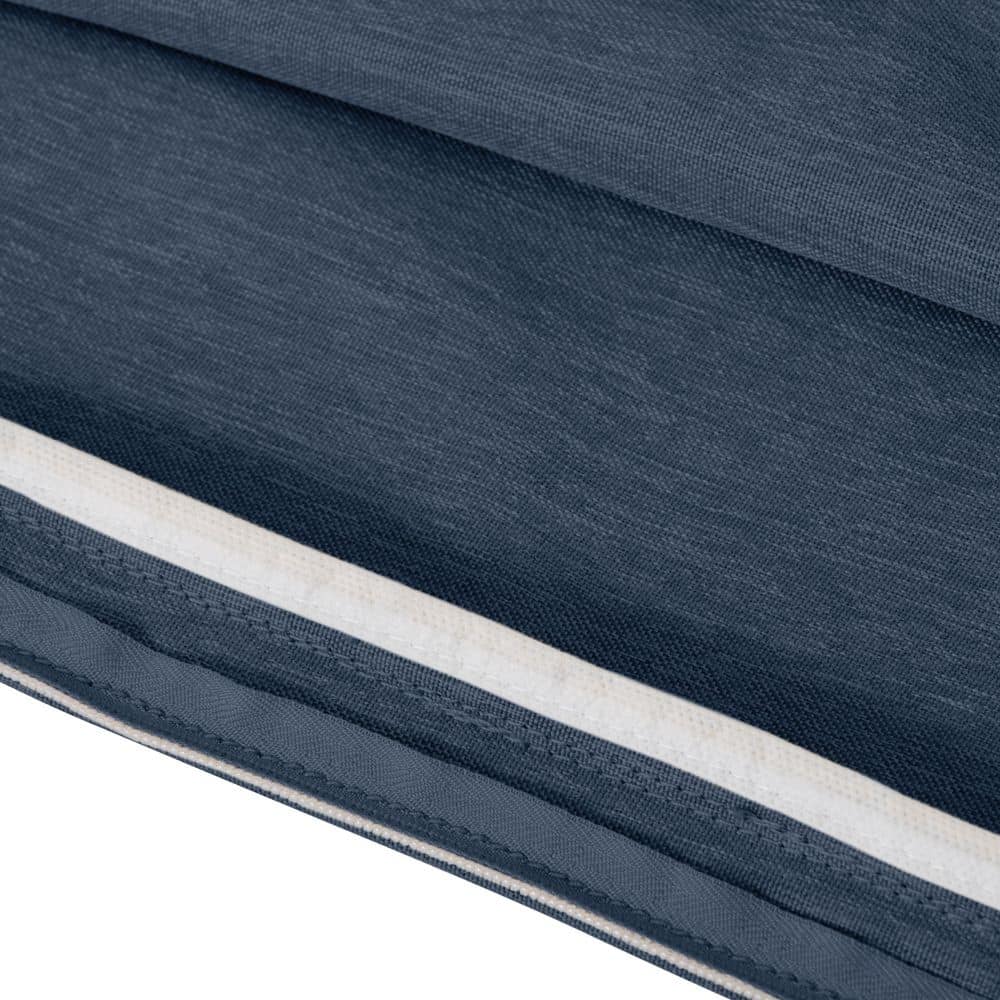 Heather Indigo Blue FadeSafe 42" Outdoor Patio Bench Cushion