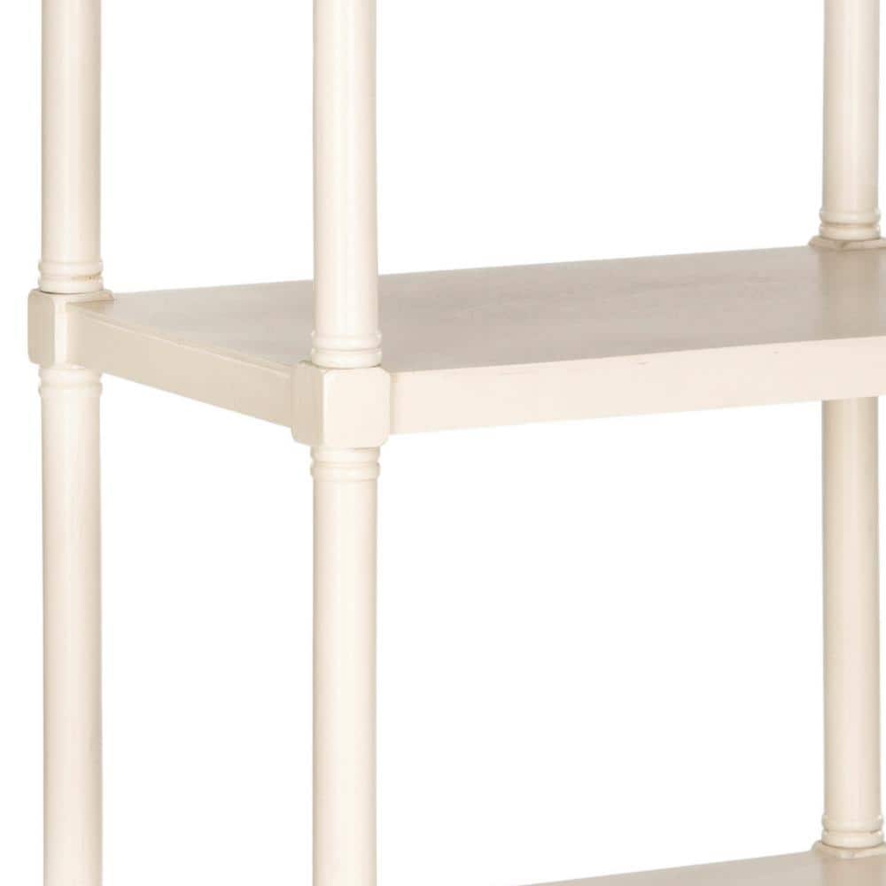 Transitional White Pine 5-Tier Spindle Bookcase