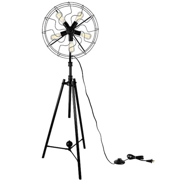 CWI Lighting Pamela 68 in. Black Floor Lamp