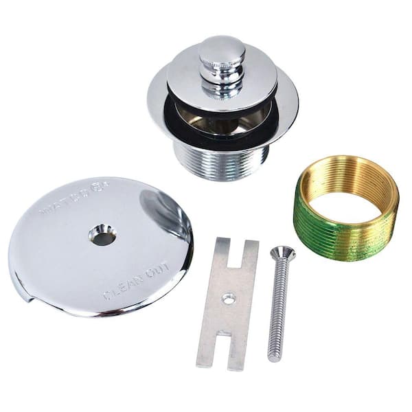 Watco 1.625 in. Overall Diameter x 16 Threads x 1.25 in. Push Pull Trim Kit with 38101 Bushing in Chrome Plated