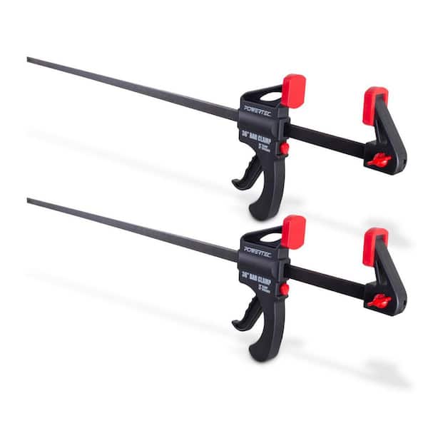 36 in. Quick Release Bar Clamp with 42 in. Spreader, Ratcheting Bar Clamp, 2-Pack