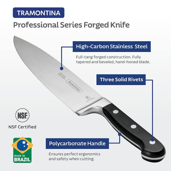 Tramontina Pro Series Forged 3-Piece Precision Knife Set - High
