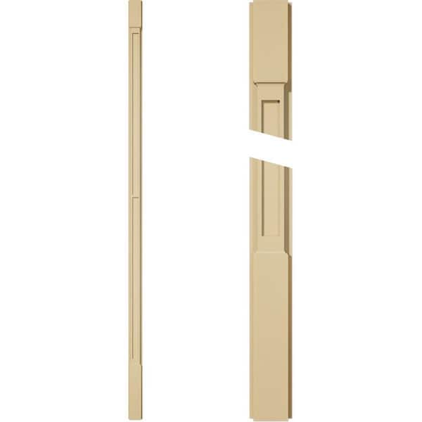 Ekena Millwork 2 in. D x 4 in. W x 120 in. L Primed Polyurethane Pilaster 1- Pack