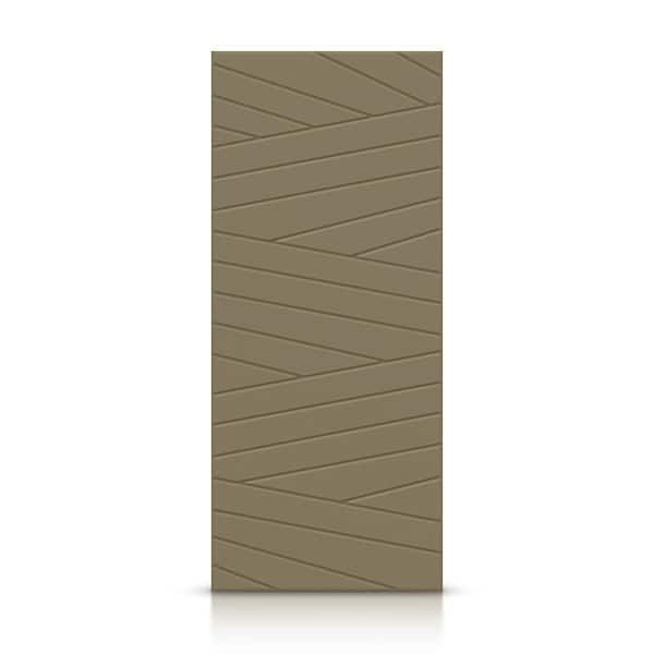 CALHOME 30 in. x 80 in. Hollow Core Olive Green Painted Composite MDF Interior Door Slab