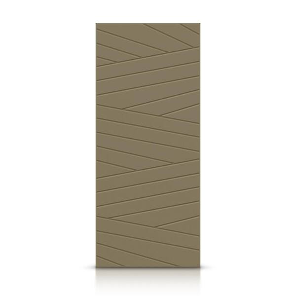 CALHOME 36 in. x 96 in. Hollow Core Olive Green Painted Composite MDF Interior Door Slab