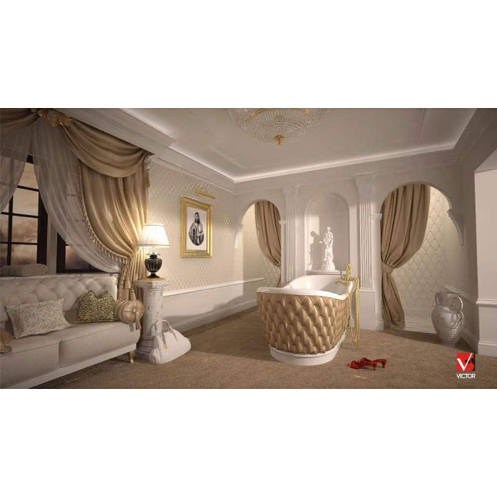 Primed White Polyurethane Crown Moulding for Indirect Lighting