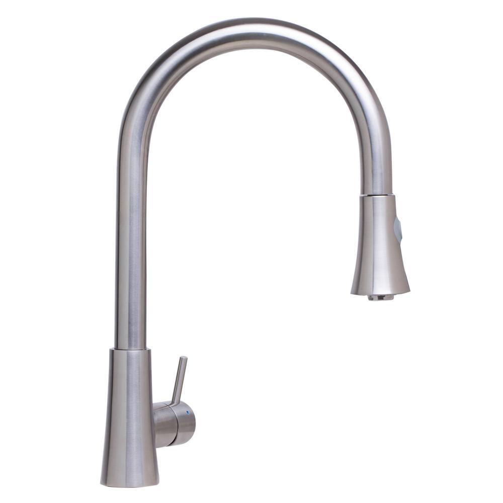 Brushed Stainless Steel Pull Down Kitchen Faucet with Spray