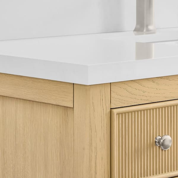 Wyndham Collection Rian 36 in. Single Freestanding Scandinavian
