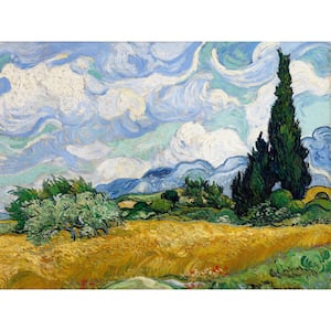 23.5 in. x 31.5 in. "Wheat Field by Van Gogh " Wall Art