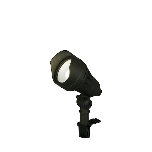 390 Lumen Millennium Black Adjustable Light Color Integrated LED Outdoor Landscape Flood Light