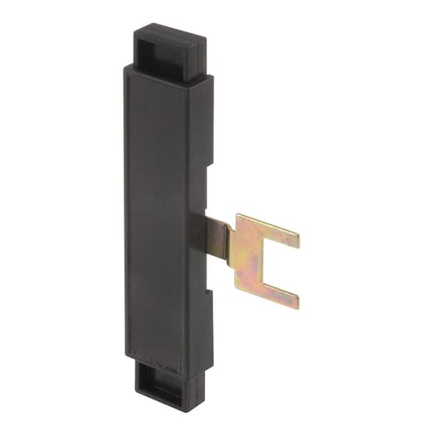 Prime-Line Black Plastic Guaranteed Handle System Slide and Hook Assembly, Guaranteed Doors