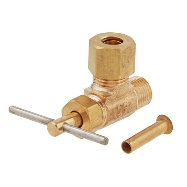 1/4 in. OD Compression x 1/8 in. MIP Brass 90-Degree Elbow Valve Fitting
