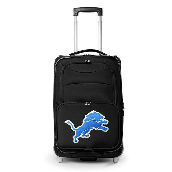 Denco NFL Detroit Lions 21 in. Black Carry-On Rolling Softside Suitcase
