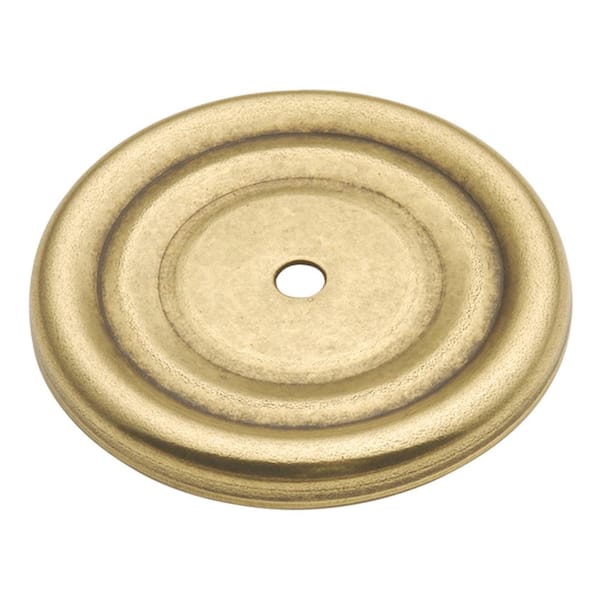 HICKORY HARDWARE Manor House 1-7/8 in. H Lancaster Hand Polished Knob Backplate