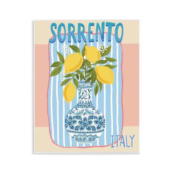 Stupell Industries Italian Summer Lemons by Jo Reid Unframed Food Graphic Art Print 14 in. x 11 in.
