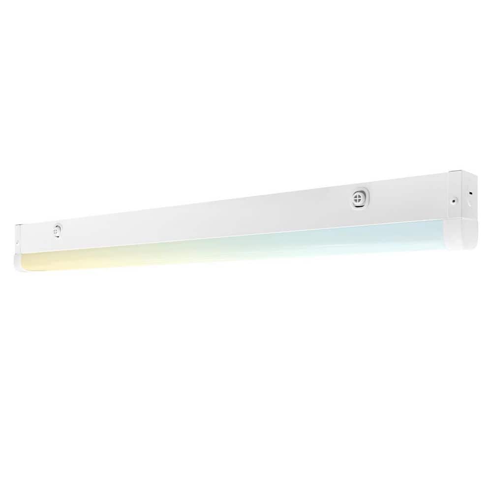 24 In. Integrated LED Linear Light, 3CCT, 15/20/25W, 1950-3250LM, Dimmable, 120-277V, Commercial Shop Light, DLC Listed price history on PriceWatchPro