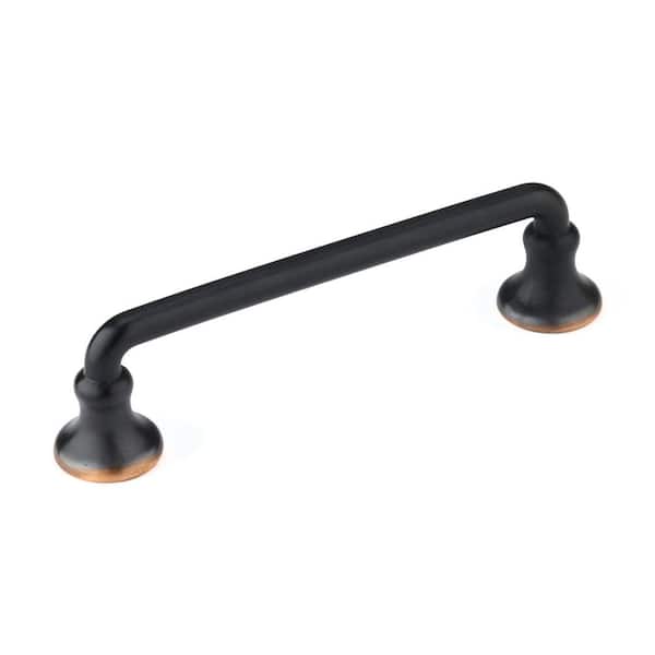 Richelieu Hardware Toulon Collection 3 3/4 in. (96 mm) Brushed Oil-Rubbed Bronze Traditional Round Cabinet Bar Pull