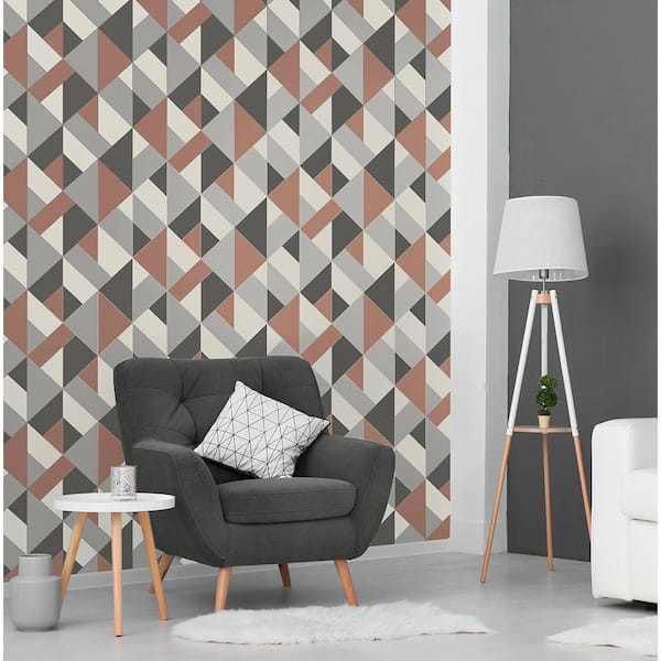 Delano Copper Structured Geo Strippable Roll (Covers 56.4 sq. ft.)