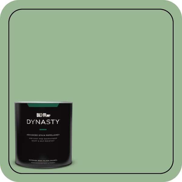 BEHR DYNASTY 1 qt. #M400-4 Brookview One-Coat Hide Semi-Gloss Enamel Interior Stain-Blocking Paint & Primer