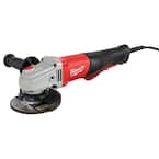 11 Amp Corded 4-1/2 in. or 5 in. Braking Small Angle Grinder Paddle with No-Lock