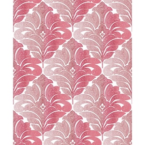 Balangan Red Damask Paper Strippable Roll Wallpaper (Covers 56.4 sq. ft.)