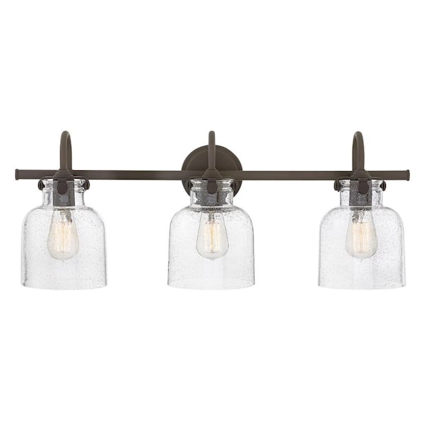 HINKLEY Congress 29.5 in. 3 Light Oil Rubbed Bronze Vanity Light