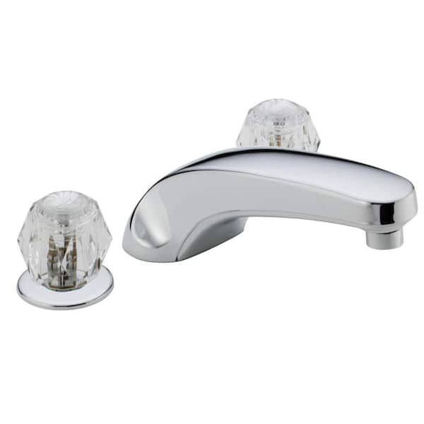 Classic 2-Handle Deck-Mount Roman Tub Faucet Trim Kit in Chrome (Valve Not Included)