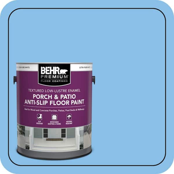 1 gal. #P510-3 Rhodes Textured Low-Lustre Enamel Interior/Exterior Porch and Patio Anti-Slip Floor Paint