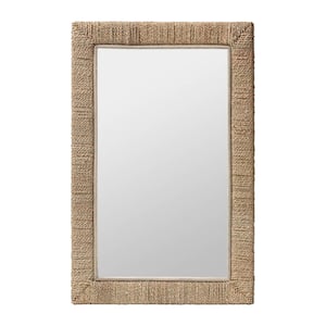 Geralyn 22 in. W x 32.3 in. H Rectangle Natural Seagrass Mirror