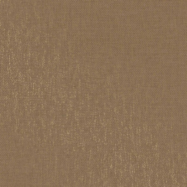 Jeremiah Brent Brown and Metallic Gold Faux Grass Cloth Primitivo Peel Stick Vinyl Textured Wallpaper Roll (28 sq. ft.)