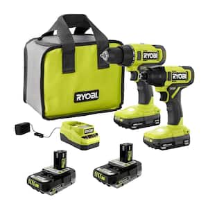 ONE+ 18V Cordless 2-Tool Combo Kit with (2) 1.5 Ah Batteries, and Charger w/ (2) 2.0 Ah HIGH PERFORMANCE Batteries