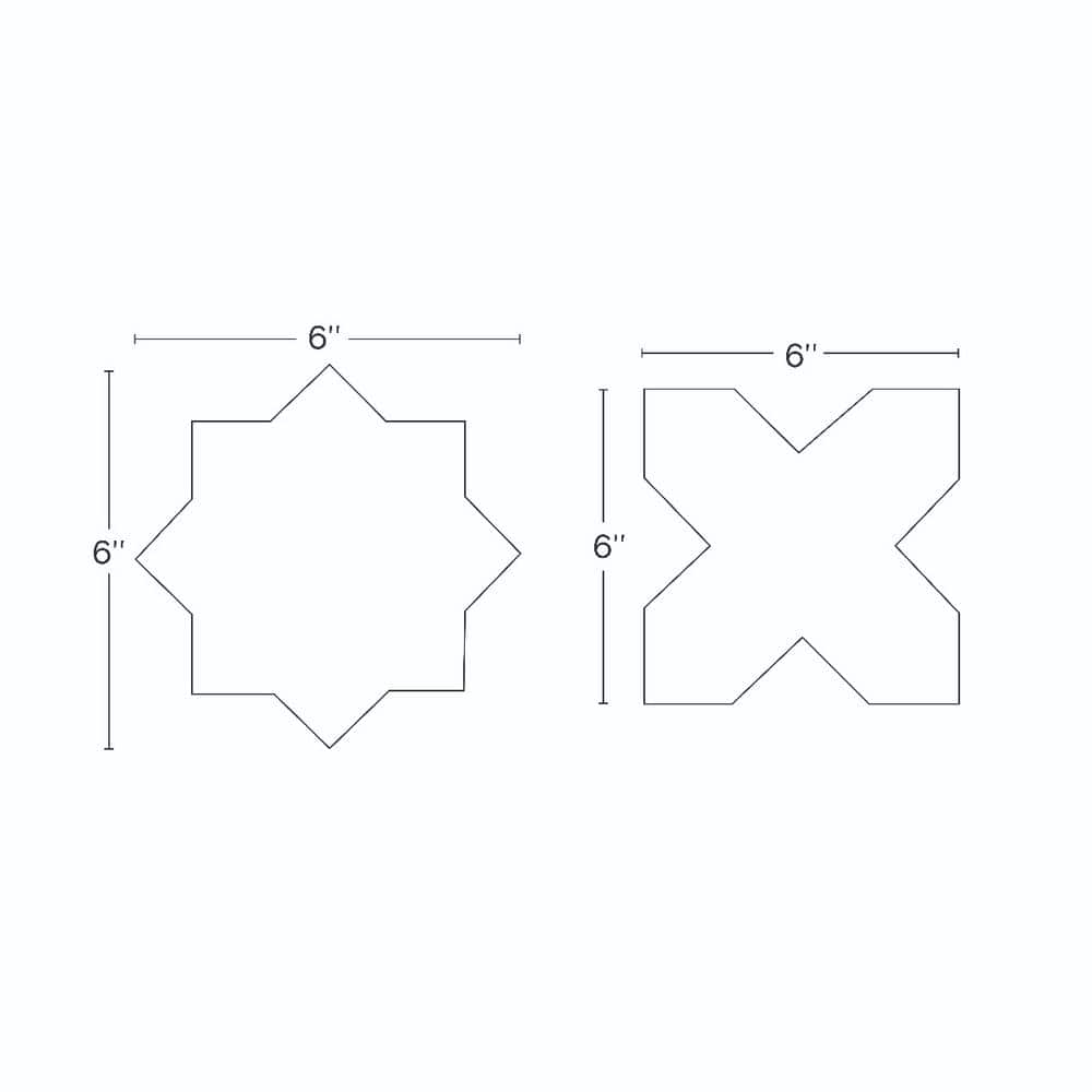 Noto Star-Crossed Gray Matte Porcelain Tile 6" x 6"