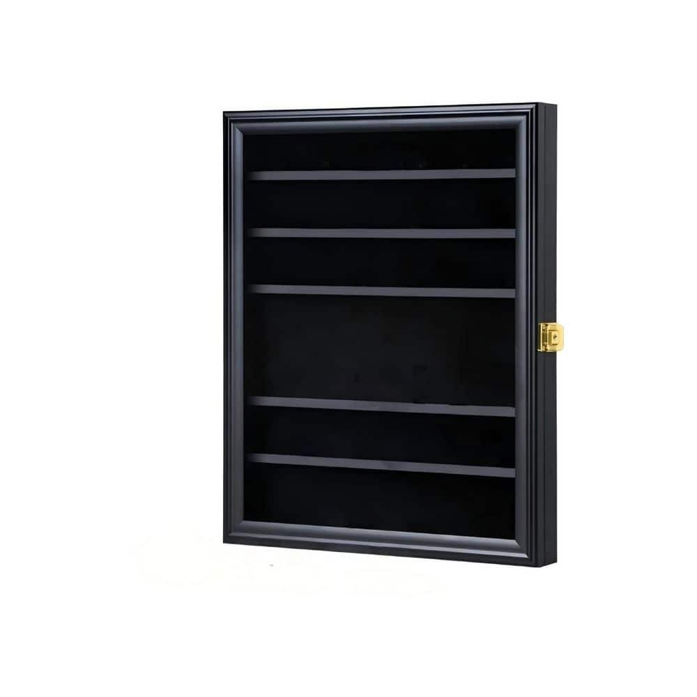 Recessed Shadowboxes 6 Tiers Black 14 in. x 17 in. Wood Shadow Box HD9NSZFZP9 - The Home Depot