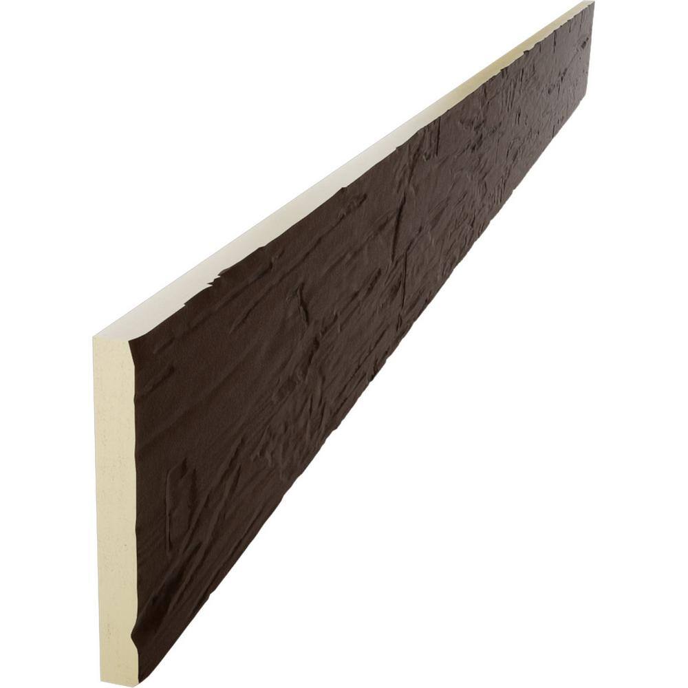 Hand Hewn Redwood Faux Wood Beam Plank, 6" x 96"