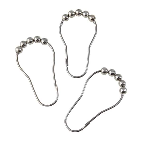 Svalor 80 Pcs Curtain Hooks and Gliders Set, Stainless Steel