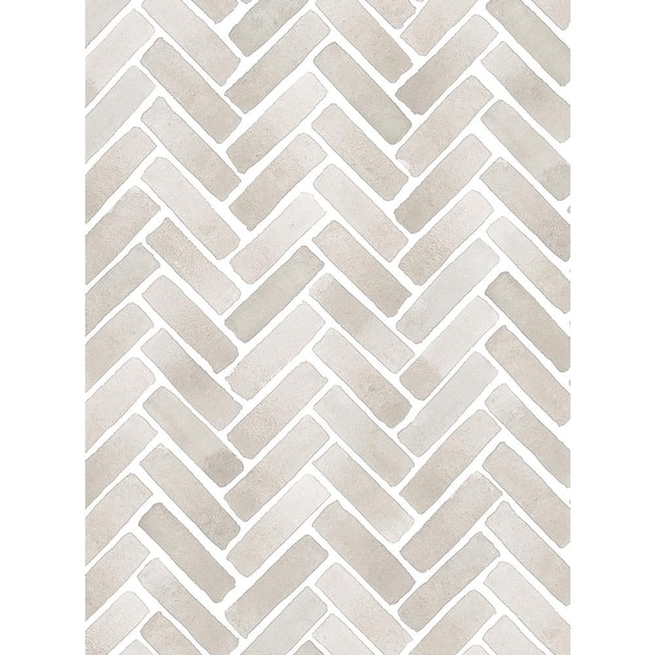 Watercolor Herringbone Cream Rug