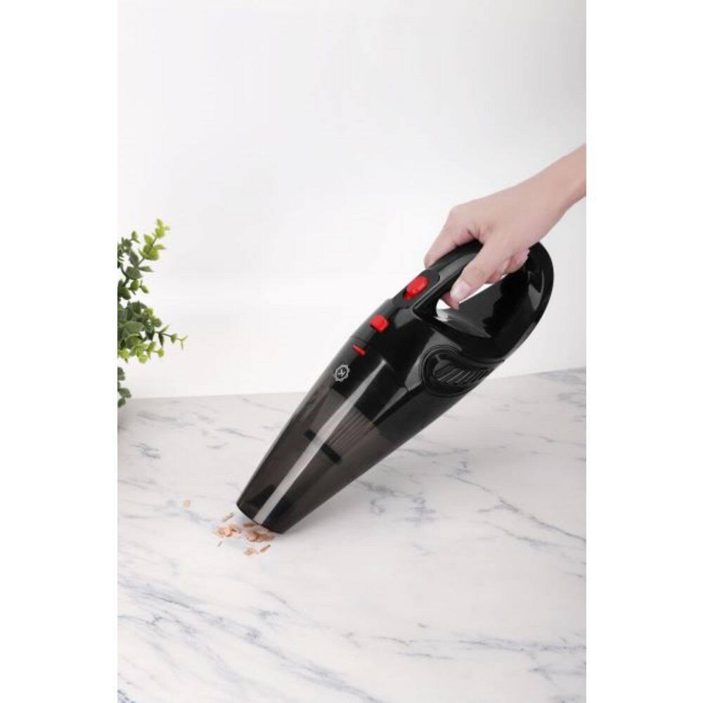 Black Cordless Handheld Vacuum with Washable HEPA Filter