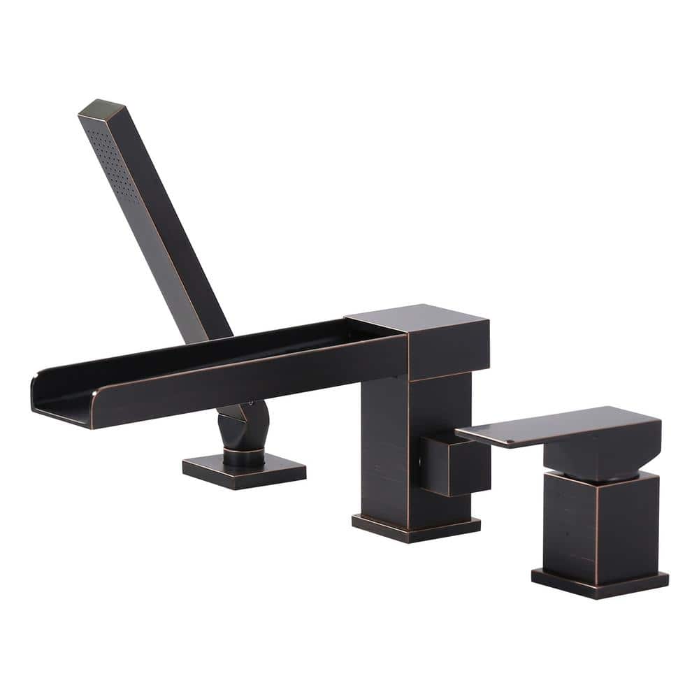 ARCORA Square Waterfall Single Handle 1Spray Tub and Shower Faucet