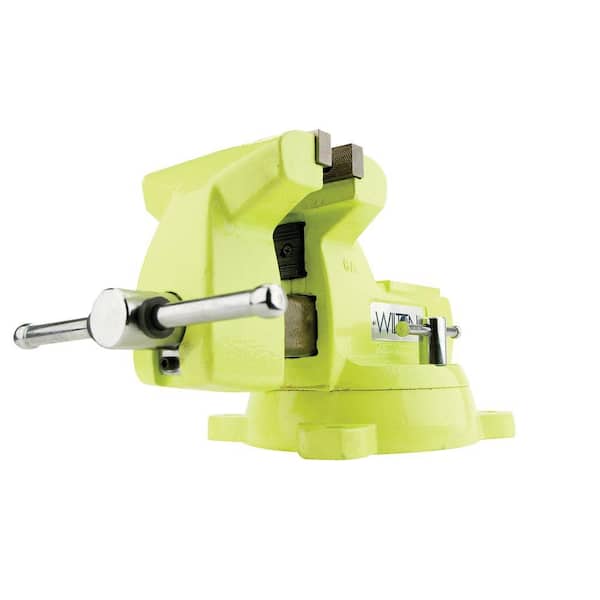 Wilton 6 in. Mechanics High Visibility Safety Vise with Swivel Base, 4-2/16 in. Throat Depth