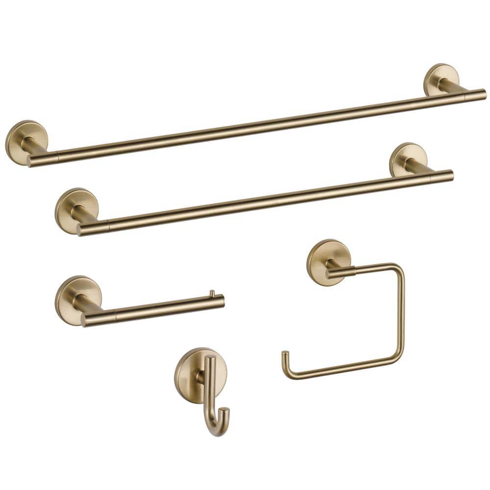 Champagne Bronze 24" Wall Mounted Towel Bar