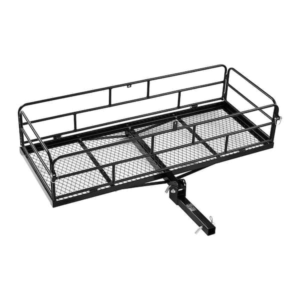 60in. x 24in. x 14in., Hitch Cargo Carrier 500 lbs. Capacity Hitch Cargo Carrier with Cargo Net and Waterproof Cargo Bag