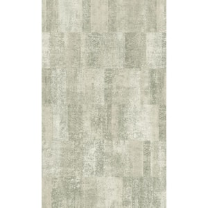Green Scratched Textured Blocks Geometric Printed Non-Woven Non-Pasted Textured Wallpaper 57 sq. ft.
