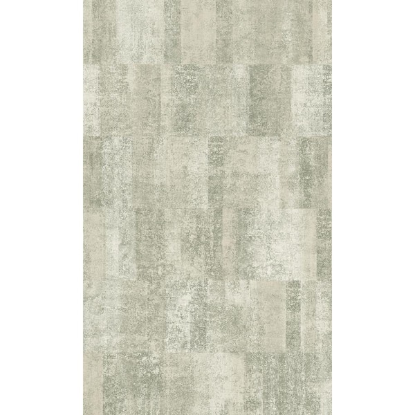 Walls Republic Green Scratched Textured Blocks Geometric Printed Non-Woven Non-Pasted Textured Wallpaper 57 sq. ft.