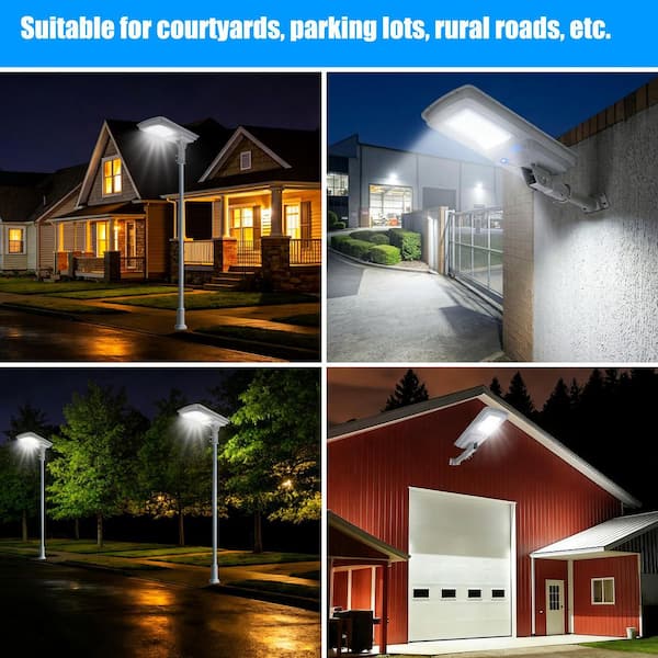 WYZM 18W 2000 Lumen Integrated LED Gray Solar Security Flood Light