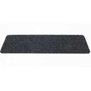 Stair Treads Collection Charcoal Black 8 Inch x 30 Inch Indoor Skid Slip Resistant Carpet Stair Treads Set of 15